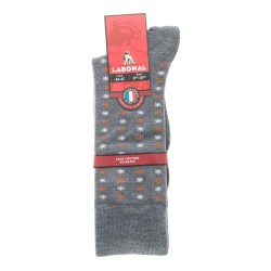  MI-CHAUSSETTES Semis étoiles laine - Sans couture - Fer - LABONAL 38972 3200 