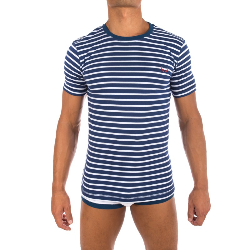  T-Shirt marin bleu - BLUEBUCK TS-NWS 