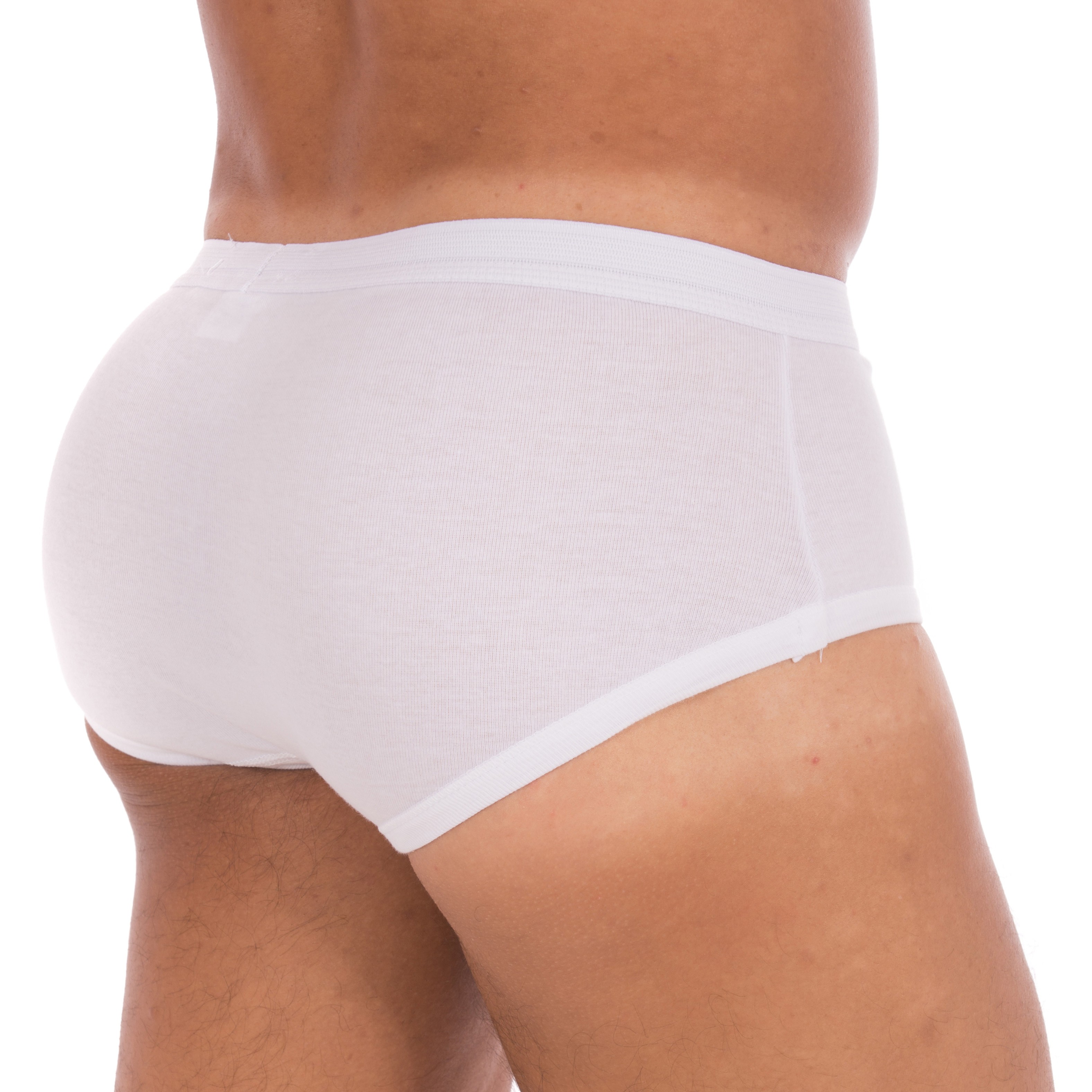 Slip 108 high waist white, open, pure hypoallergenic cotton - Emine