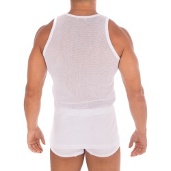 Tank top of the brand EMINENCE - Tank top, white sifted stitch - Ref : 0200 0001