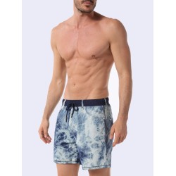  BMBX-WAYKEEKI 2.017 - Short de bain bleu chiné - DIESEL 00SVCB-0WARA-89D 