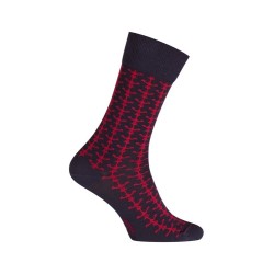 MID-socks marine anchors cotton - seamless marine and Red