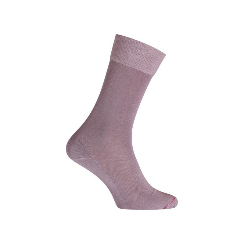  Mi-chaussettes, fil d'écosse, unies, semelle double mauve - LABONAL *11110 9940 