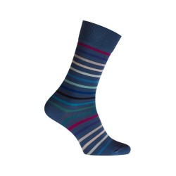 MID-Socks cotone a righe multicolor - senza cuciture - blu