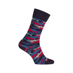 MID-Socks cotone squalo - seamless - navy/rosso