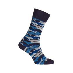 MID-Socks algodón tiburón - Seamless - marino/blanco