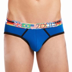  Slip Global Games Cotton Stretch No Show bleu - 2(X)IST 046920-43332 