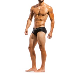  Slip de bain Brand bleu - MODUS VIVENDI BS1811 BLACK  