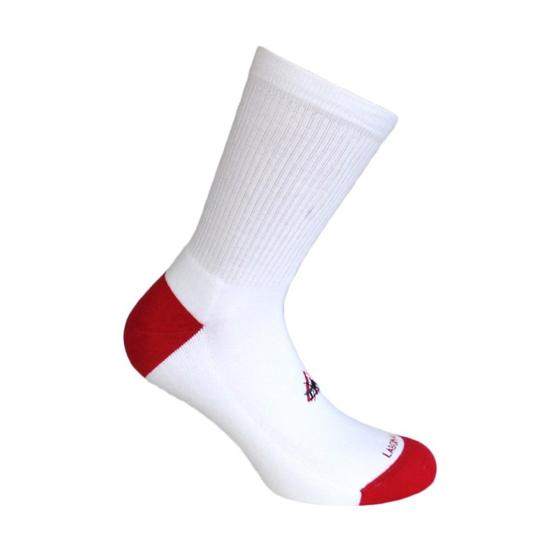  Mi-Chaussettes ANTI-MOUSTIQUES blanches / rouge - LABONAL *35241 7800 