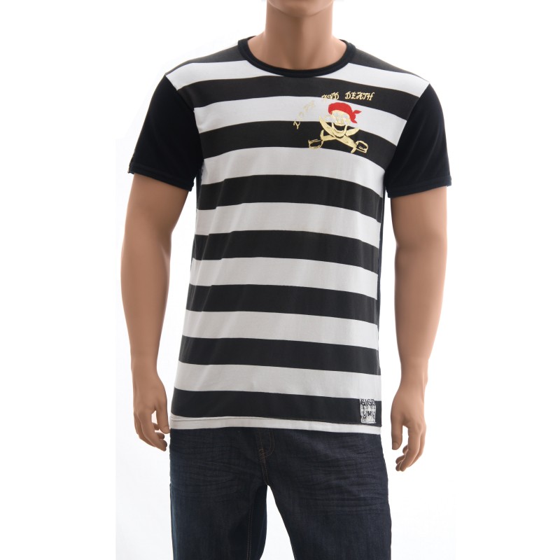acheter-des-articles-de-mode-pour-homme-Gigo-T-shirt Pirata manches courtes col rond - T-shirt manches courtes