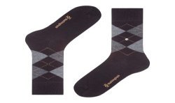  Chaussettes Edinburgh - gris/noir - BURLINGTON 21182-3000 