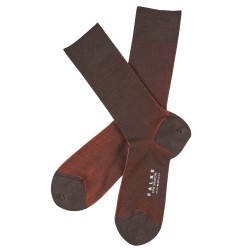  Chaussettes Fine Shadow Wool - marron - FALKE 13189-5935 