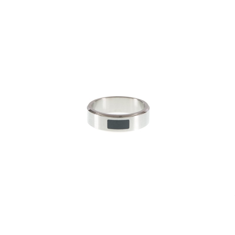  Steelx - Bague Acier Noir -  R338 170 