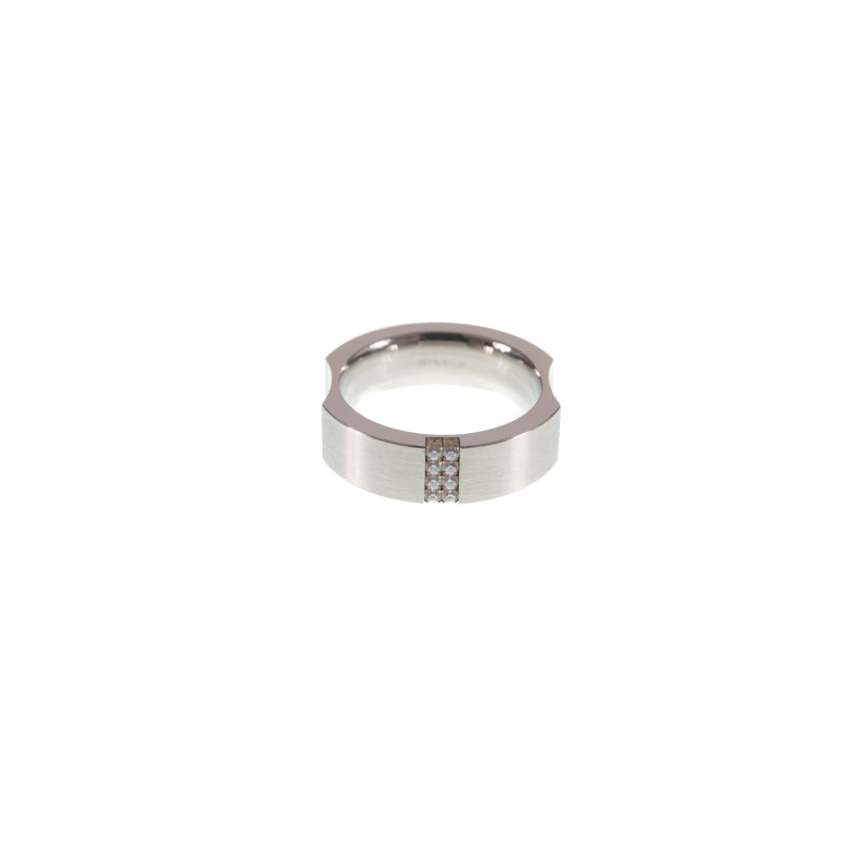  Steelx - Bague Acier Diamant -  R355 170 