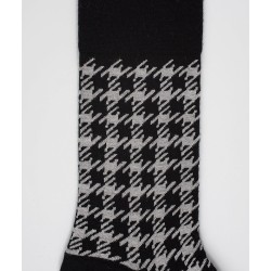  Chaussettes Pied de coq Laine Noir - LABONAL 38991 8000 