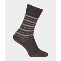  Chaussettes Rayures Laine Anthracite - LABONAL 38987 3000 