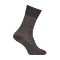  Chaussettes Ajourées bicolores vertical Laine Gris - LABONAL 38883 3000 