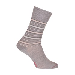  Chaussettes Rayures Laine Gris - LABONAL 38987 3200 