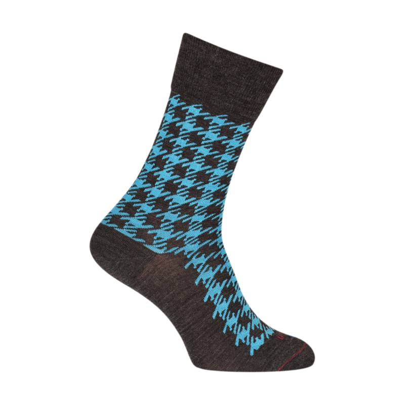  Chaussettes Pied de coq Laine Anthracite - LABONAL 38991 3000 