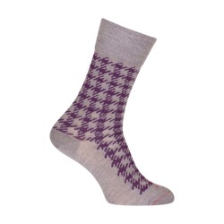  Chaussettes Pied de coq Laine Gris - LABONAL 38991 3200 