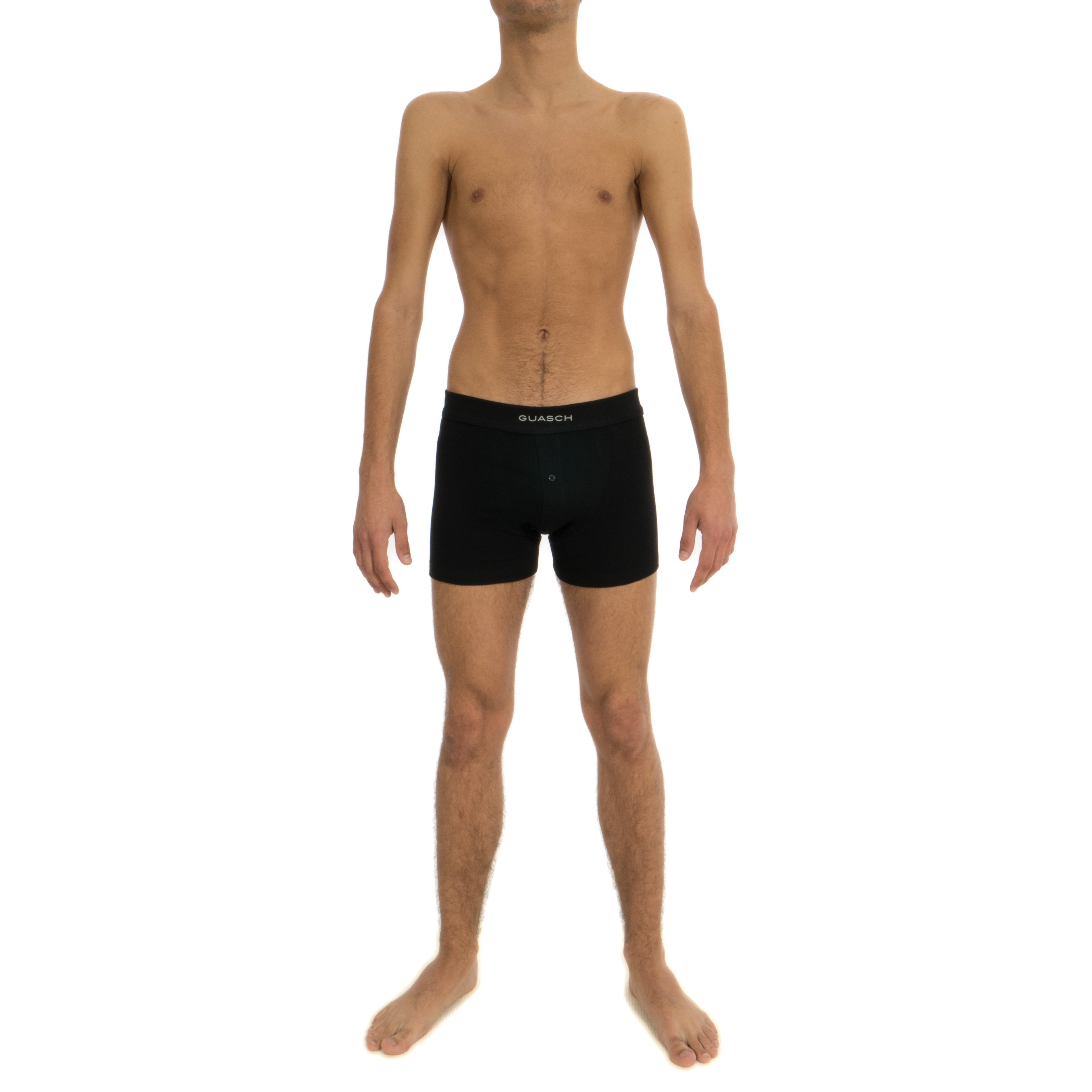 Boxer plain black Guasch sale of Boxer shorts, Shorty for men G...