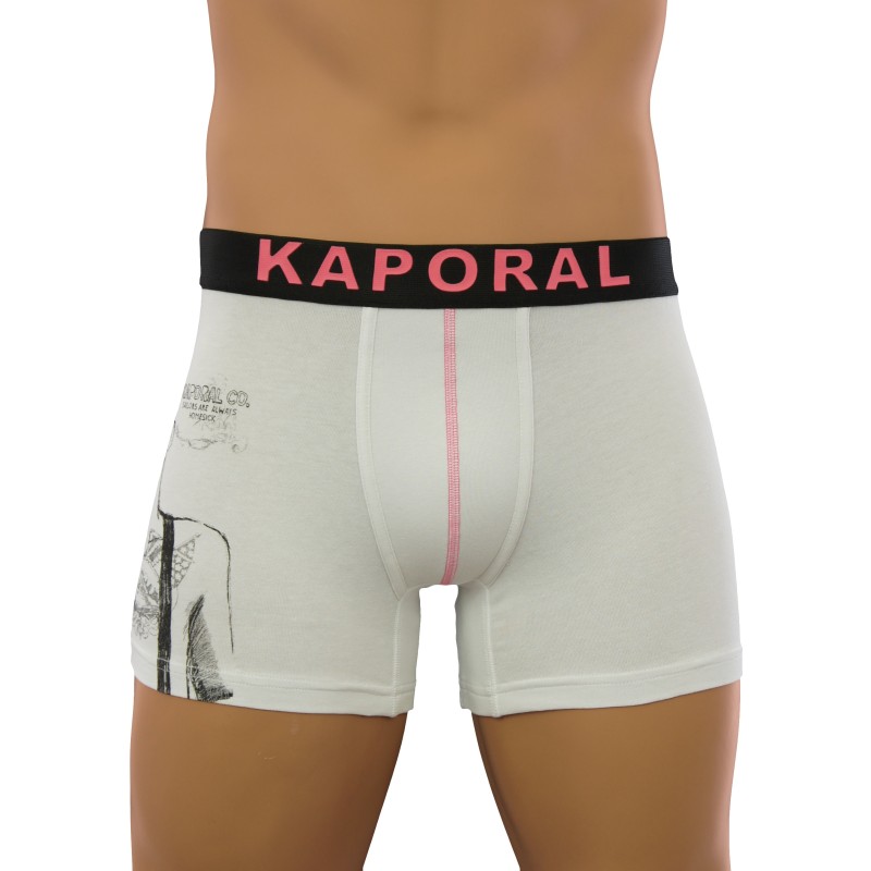 acheter des sous-vetements ou des accessoires Kaporal - Boxer Tatoo blanc - boxers - shortys