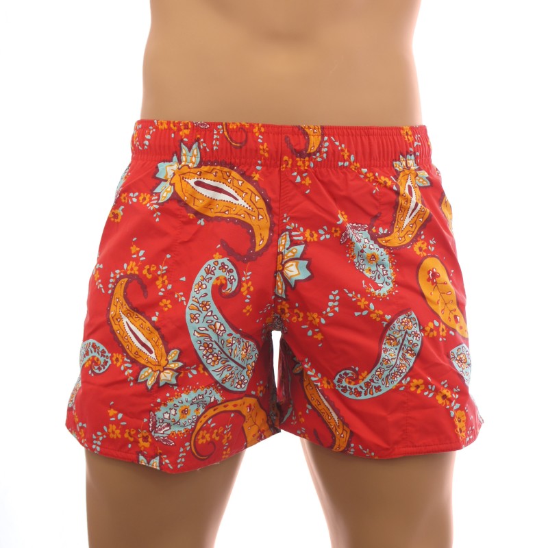 acheter-des-maillots-de-bain-pour-homme-Eminence-Short de bain Tendance rouge -short-de-bain