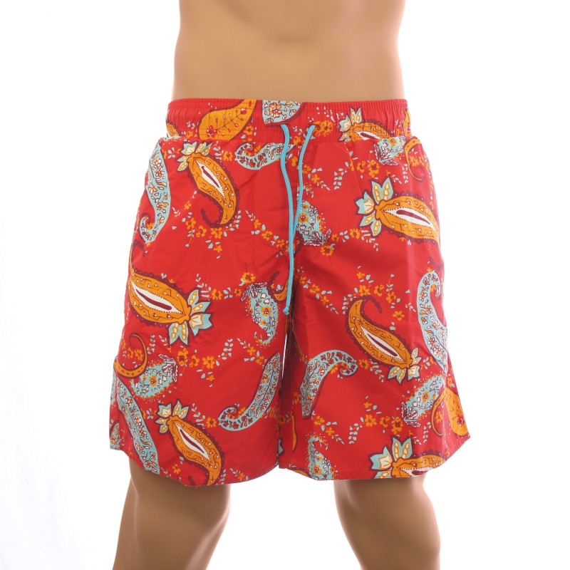 acheter-des-maillots-de-bain-pour-homme-Eminence-Bermuda de bain Tendance rouge -short-de-bain