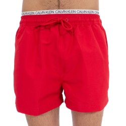  Short de bain court avec double ceinture - Lipstick Red - CALVIN KLEIN KM0KM00310-654 