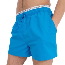  Short de bain court avec double ceinture - noir - CALVIN KLEIN KM0KM00310-439 