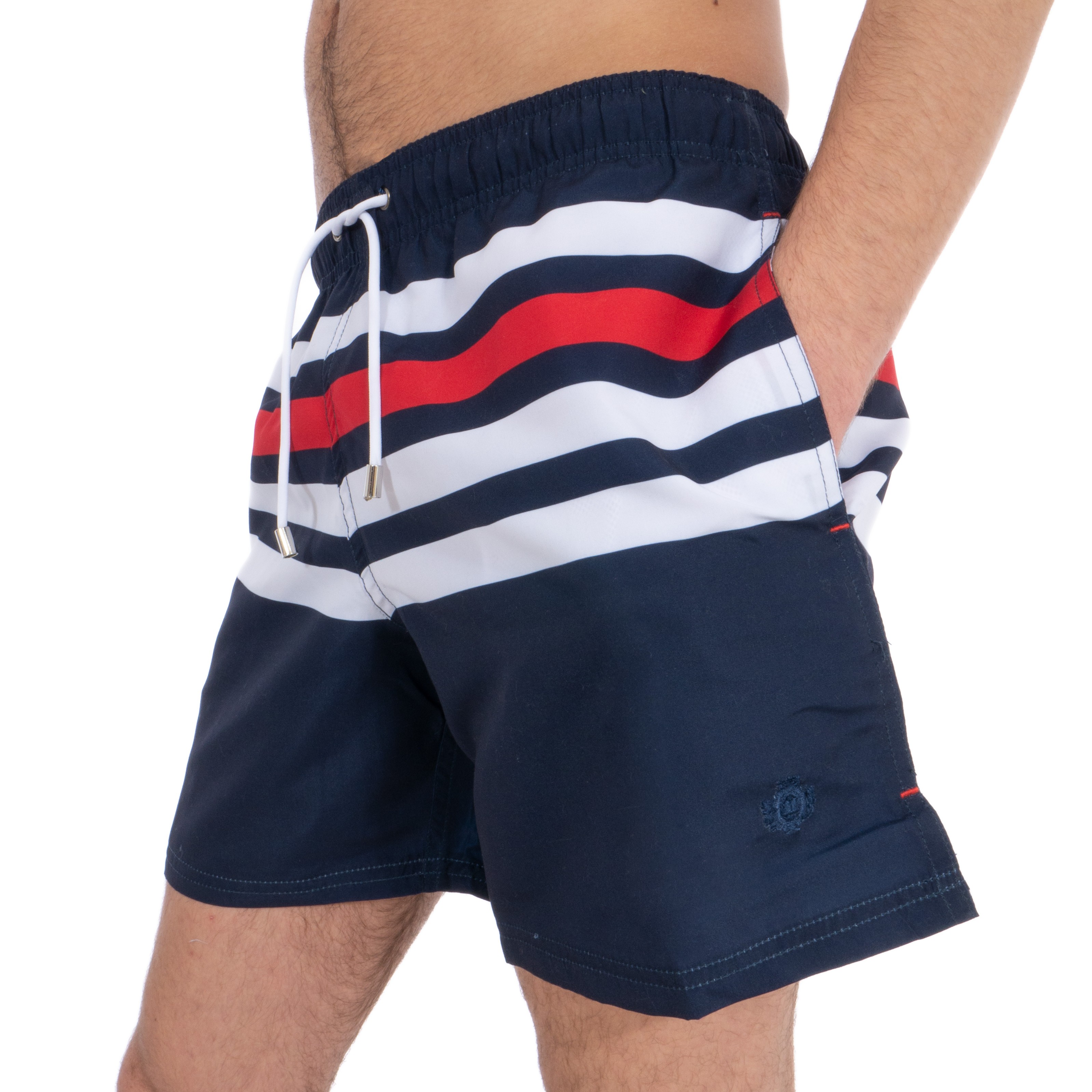 lb Emociónate respuesta Shorts de baño de rayas tricolor - Guasch : venta de Shorts de baño...