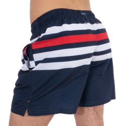  Short de bain rayé tricolore - navy - GUASCH SC661-D.163 