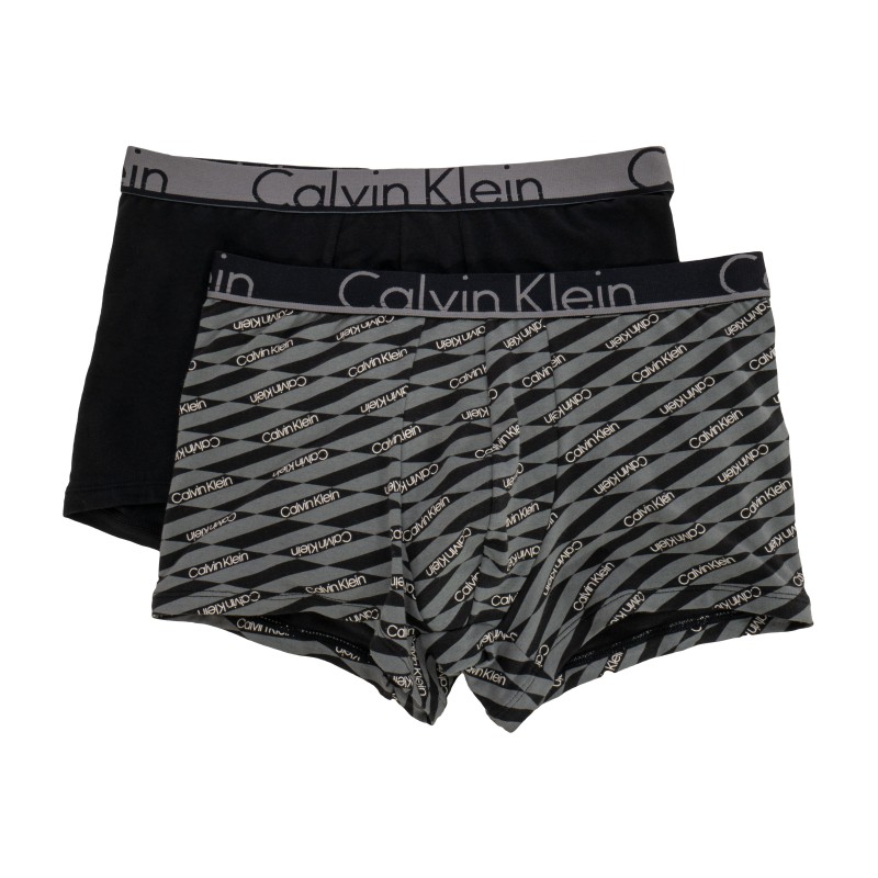  Lot de 2 boxers - Calvin Klein ID noir et gris - CALVIN KLEIN *NU8643A-VDP 