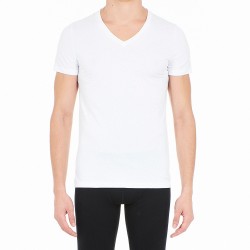 White V-neck T-shirt -
