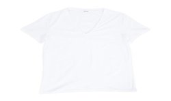  T-shirt col V Supreme Cotton - blanc - HOM 401331-0003 