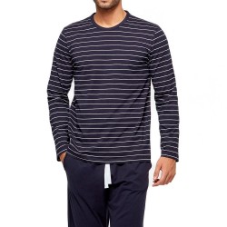Striped ORGANIC Pyjamas - blue
