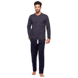  Pyjama ORGANIC rayé - bleu - IMPETUS GO61024-039 