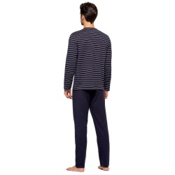  Pyjama ORGANIC rayé - bleu - IMPETUS GO61024-039 