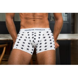  Boxer long blanc étoiles - blanc - GARÇON FRANÇAIS BOXER18-BLANC ETOILES 