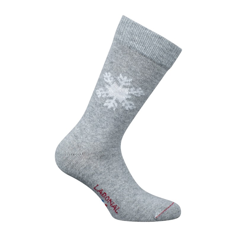  MI-CHAUSSETTES  Flocon Cachemire et Laine Gris - LABONAL 38135-3200 