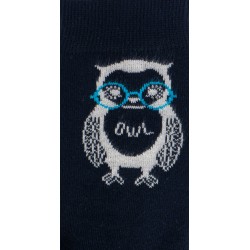  Chaussettes Hibou Marine - DAGOBERT À L’ENVERS DAGO41-MARINE 