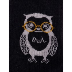  Chaussettes Hibou Anthracite chiné - DAGOBERT À L’ENVERS DAGO41-ANTHRACITE 