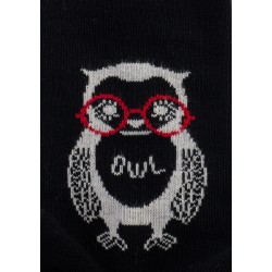  Chaussettes Hibou Anthracite chiné - DAGOBERT À L’ENVERS DAGO41-NOIR 