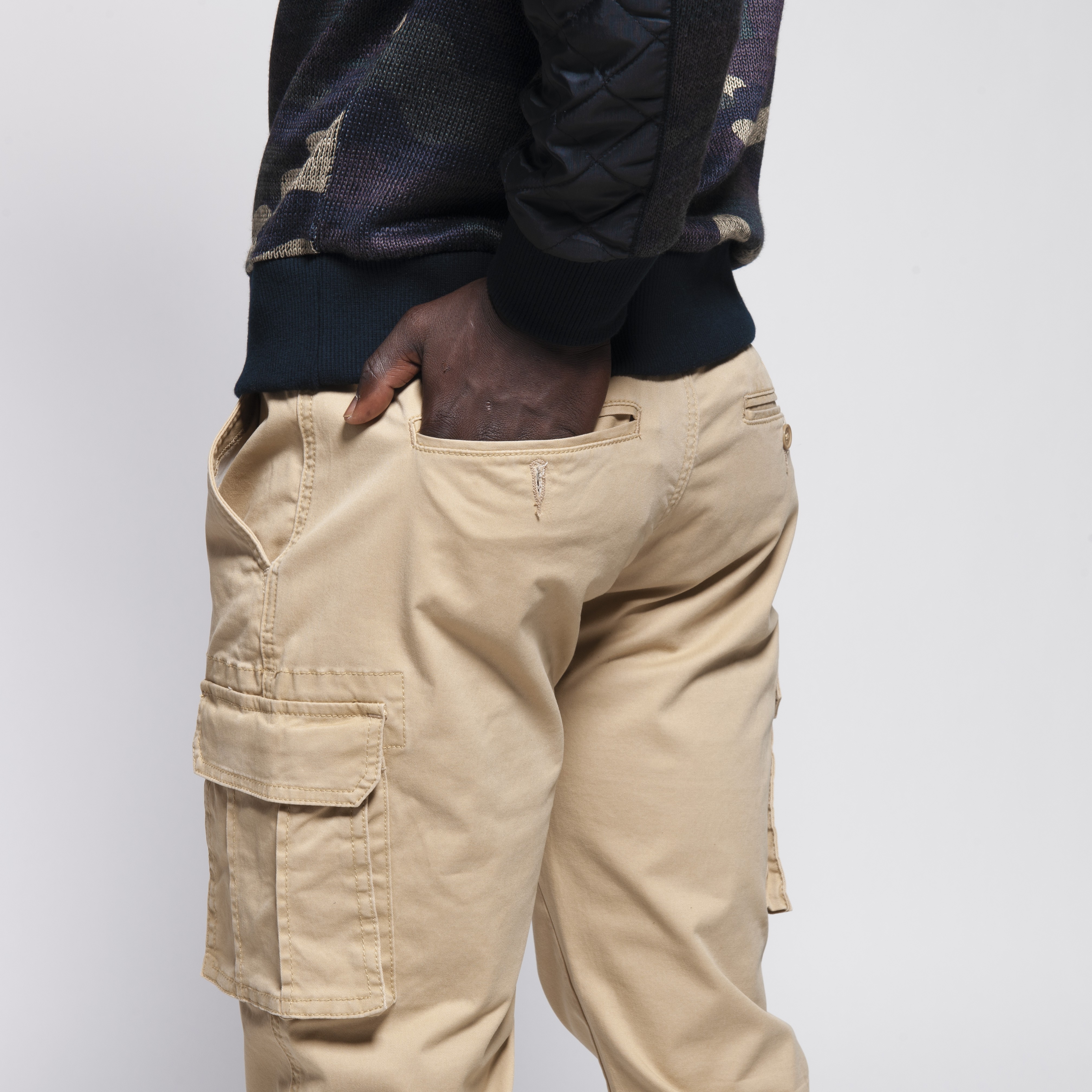 Pantalon Cargo Beige Homme