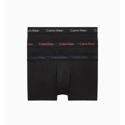 Pack de 3 bóxers de tiro bajo - Cotton Stretch negro - CALVIN KLEIN -U2664G-WHB 