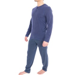 Pyjama long homme col T Tailoring Eminence - EMINENCE 7M27 4761 