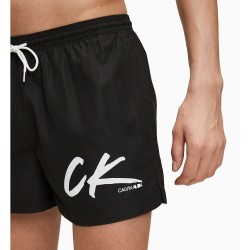  Drawstring - Pantaloncini da nuoto nero - CALVIN KLEIN KM0KM00442-BEH 