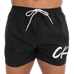  Drawstring - Black Swim Shorts - CALVIN KLEIN KM0KM00442-BEH 