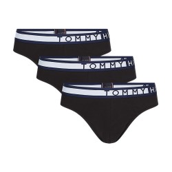  Lots de 3 slips à logo Tommy - noir - TOMMY HILFIGER UM0UM01227-0R9 