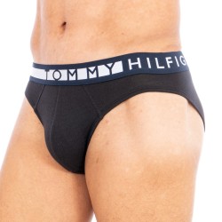  Pack de 3 calzoncillos slip con cintura con logo - negro - TOMMY HILFIGER UM0UM01227-0R9 